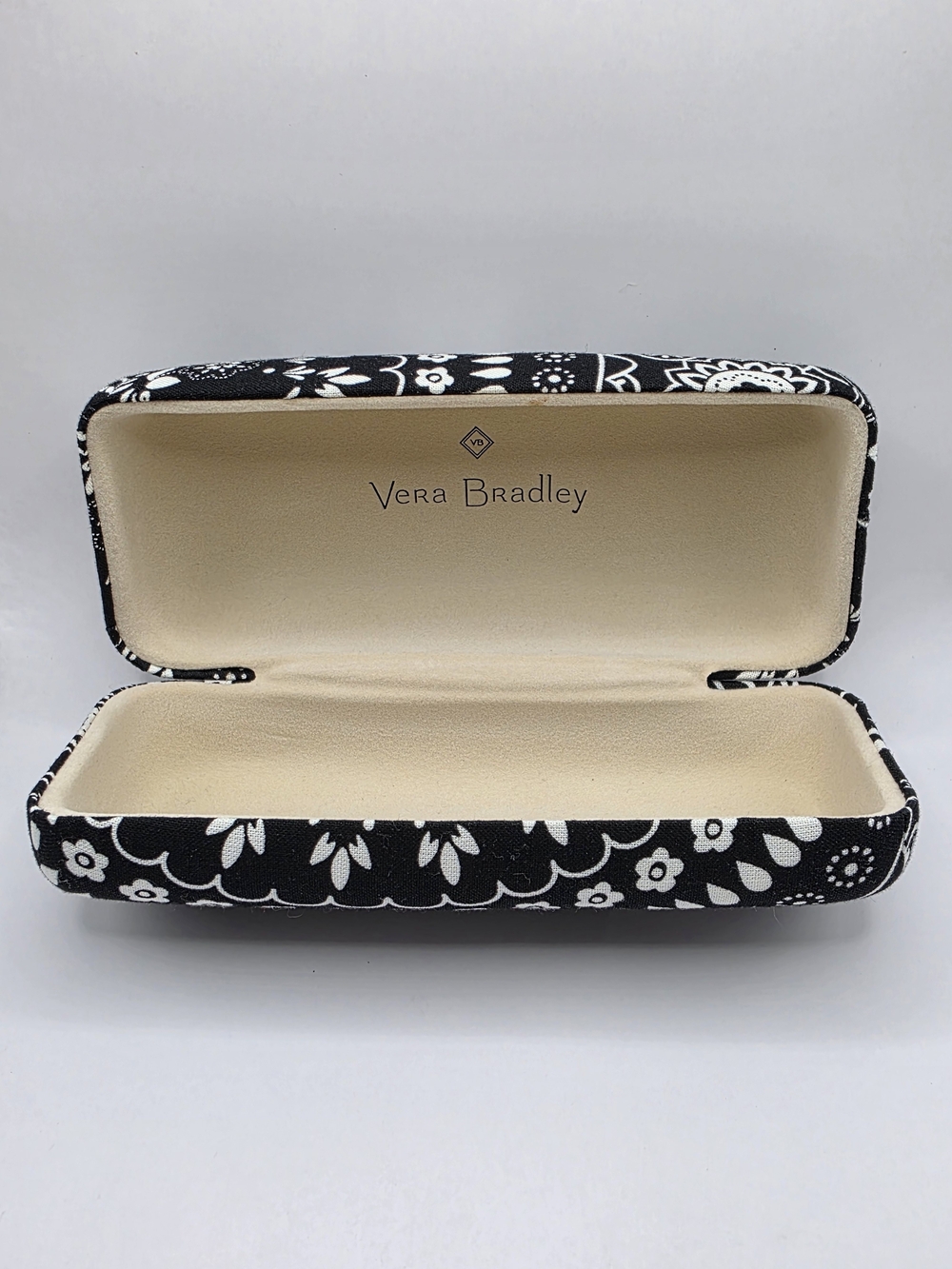 Vera Bradley Black & White Floral Eyeglass Case